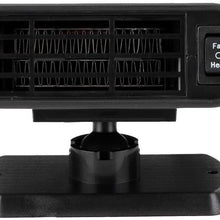 Duokon Portable Heating Fan, Car Heater Hot Cooling Fan Windshield Snow Fog Defroster Filter(A2521 12v)