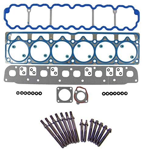 DNJ Head Gasket Set with Head Bolt Kit For 2004-2006 for Jeep Grand Cherokee 4.0L 242cid L6 OHV