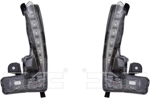 CarLights360: For 2017 2018 Toyota Corolla Daytime Running Light Assembly Driver and Passenger Side CAPA Certified w/Bulbs - Replaces TO2562103 TO2563103 (Vehicle Trim: SE ; XSE)