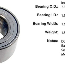 Centric 412.44009 Premium Axle Ball Bearing
