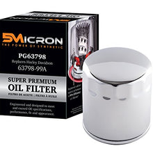 5Micron PG63798 Full Synthetic Oil Filter | Compatible with 1997-02 Buell M2 Cyclone, M2L Cyclone, 1996-98 S1 Lightning, 1995-96 S2 Thunderbolt, 1996 S2T Thunderbolt, 2012-16 Harley Davidson FLD Switchback