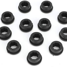 Qiilu 12pcs Engine Bushings, Lower Control Arm Rear Camber Bushings Fit for Skunk2 EG EK DC