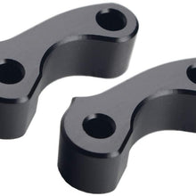 Dewhel Black 2x Aluminum Rear Window Latch Hinge Pivots For 95-04 Tacoma 00-06 Tundra Xtracab