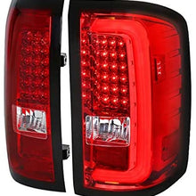 Velocity Concepts For Red GMC Sierra 1500 2500HD 3500HD Pickup Rear Brake Lamps LED Bar Tail Lights