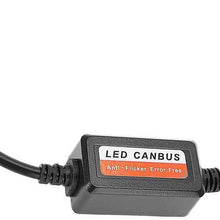 Suuonee Headlight Decoder,2pcs Car LED Headlight Decoder Radio Audio Anti-interference Error Canceler Filter for H4