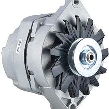 Alternator Compatible With/Replacement For GM 4.8L L6 Gas CHEVROLET/GMC All Models 1984 1985 1986 1987 1988 AL561X 9Clock 108Amp External Fan Type Solid Pulley Type Internal Rotation CW Rotation 12V