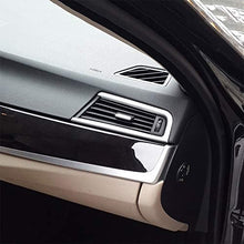 BYWWANG 2 Pces ABS Air Conditioner Side Air Outlet Frame Trim,for BMW 5 Series F10 520li 525li 530li 2011-2017