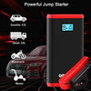 Jump Starter (Up to 4.5L Gas,2.5L Diesel Engines) Car Battery Jump Starter and Auto Battery Booster for 12V Vehicle and Emergency Jump Start Battery Pack with USB Port and LED Flashlight - Red