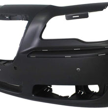 Front Bumper Cover Compatible with 2011-2014 Chrysler 300 Primed with ACC and Parking Aid Sensor Holes