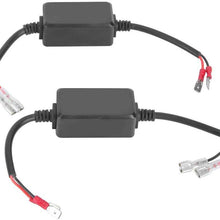 Acouto 12V-14V LED Light Decoder, H1/H3 Auto Car LED Light Decoder Headlight Error Free Canceller Anti-Flicker Resistors