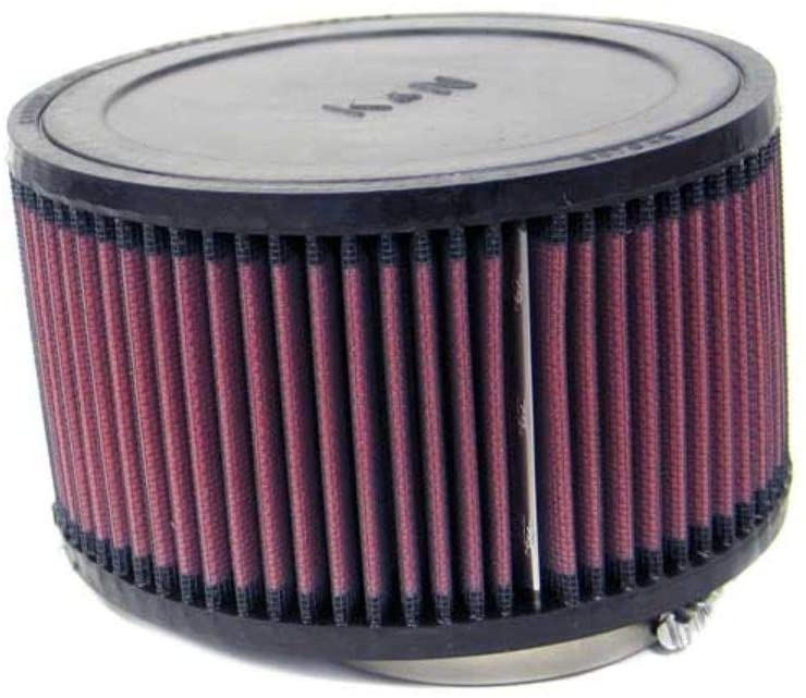 K&N Universal Clamp-On Air Filter: High Performance, Premium, Washable, Replacement Engine Filter: Flange Diameter: 3 In, Filter Height: 4 In, Flange Length: 0.625 In, Shape: Round, RA-0990