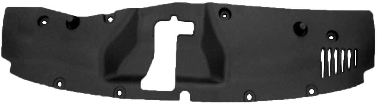 2017-2019 Honda Civic Radiator Support Cover [Sight Shield]; Fits Hatchback Models; Textured-Black; Made Of Pp Plastic Partslink HO1224113