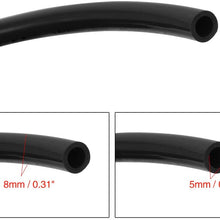 X AUTOHAUX 10 Meter 32.8ft 5mm Inner Dia Universal Polyurethane PU Vacuum Hose Tube Black for Car