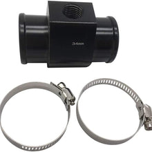 Gazechimp 1 Set Water Temp Temperature Joint Pipe Hose Sensor Gauge Adapter for Universal (34mm)