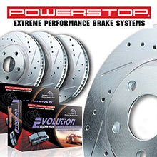 Power Stop K2798 Front & Rear Brake Kit with Drilled/Slotted Brake Rotors and Z23 Evolution Ceramic Brake Pads