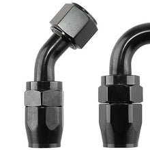 AN10 12Ft (3.65m) Stainless Steel Braided Fuel Oil Line with 6pcs Swivel Fitting Hose End Adaptor Black