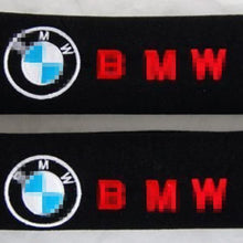 Amooca BMW Seat Belt Cover Shoulder Pad (Red Lettering)