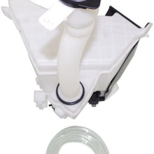 Washer Reservoir Windshield Expansion Tank Dual Pump Type w/Washer Pumps, Filler Neck, Cap, and Fluid Level Sensor compatible with Vehicles w/Rear Wiper
