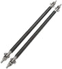 2PCS Adjustable Carbon Front Bumper Lip Splitter Strut Rod Tie Support Bars Replacement fit for Universal Black 200mm/7.87”