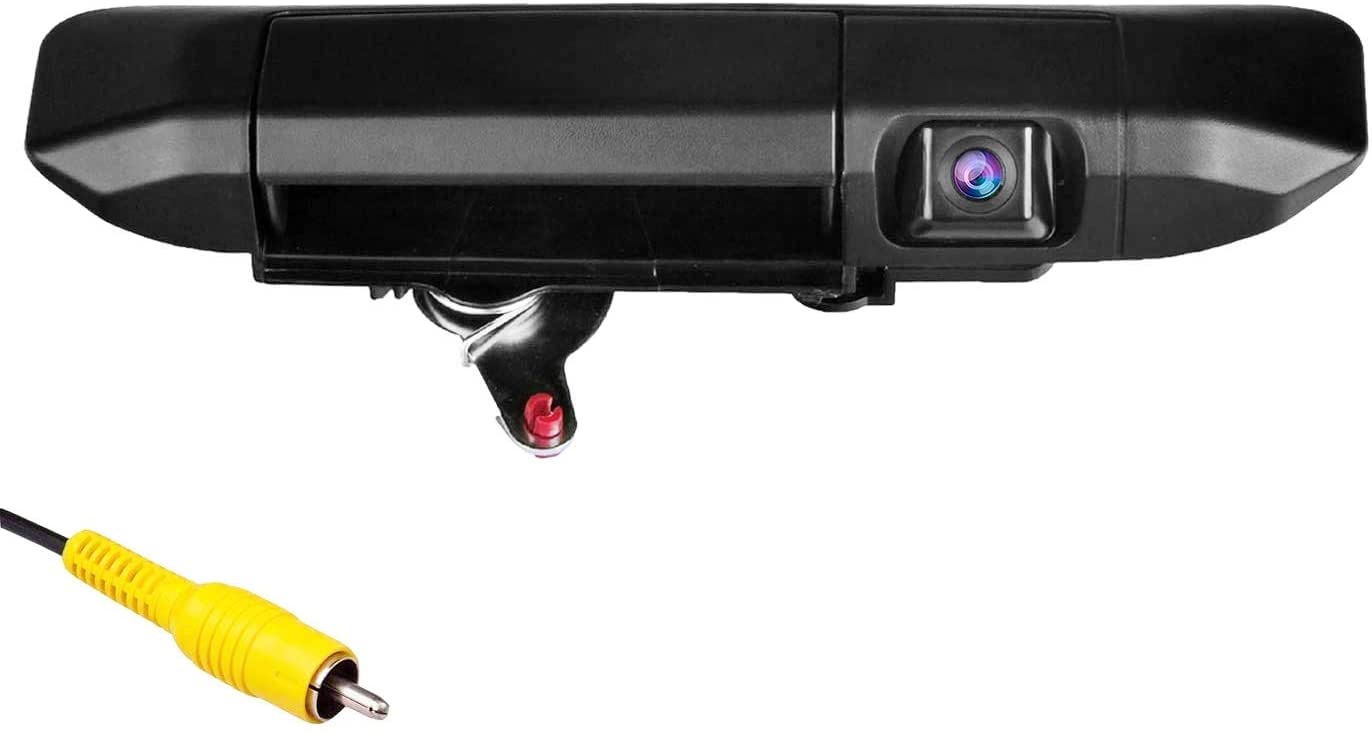 OMOTOR Tailgate Backup Camera for Toyota Tacoma 2005-2015 Black Tailgate Backup Reverse Handle with Camera