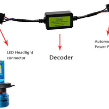 KOOMTOOM H4 Canbus Decoder Anti flicker Harness 9003 HB2 Headlight Bulb Warning Error EMC Canceller Decoder For 2003-2015 BMW Mini