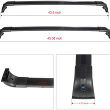 INEEDUP Cross Bars Roof Rack Fit For 2005-2009 for Land Rover LR3,2010-2016 for Land Rover LR4 OE Style Bolt-On Roof Rack Rail Cross Bar Luggage Cargo Carrier,2-Pack