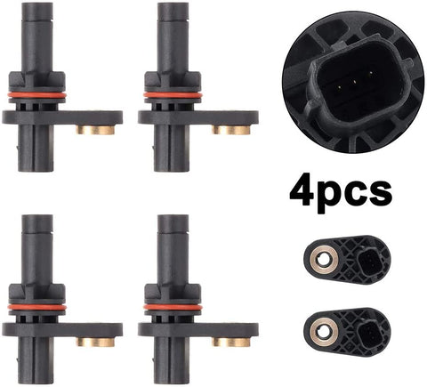 LUJUNTEC Crankshaft Position Sensor Replacement for 12590991 2008-2010 Buick Enclave 2008-2009 Cadillac CTS 2007-2009 Cadillac SRX 2008-2009 Cadillac STS 4pcs