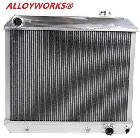 ALLOYWORKS 3 Row Full Aluminum Radiator For 1961-1966 Chevy C/K 10 20 30 Pickup/Pontiac Bonneville/Oldsmobile Dynamic l6 v8