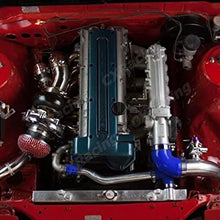 Al.Radiator Water Hard Pipe Kit for 89-98 240SX S13 S14 1JZ 2JZ