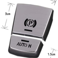 Aluminum Alloy Car Electronic Handbrake AUTO H Button Cover Trim for BMW 5 F10 GT f07 6 7 series X3 F15 X4 F16 X5 F25 X6 F26, Silver