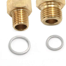 Alpha Rider Oil Pressure Coolant Temp Gauge Fitting Adapters Swap M12 M16 Fit LS LS1 Engine