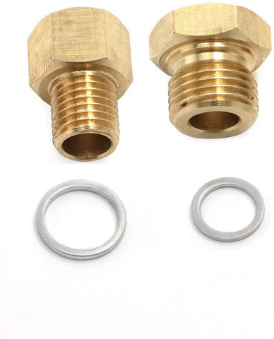 Alpha Rider Oil Pressure Coolant Temp Gauge Fitting Adapters Swap M12 M16 Fit LS LS1 Engine