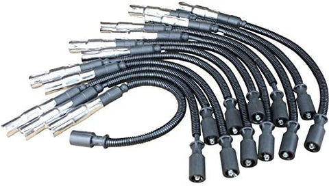 AIP Electronics Premium Ignition Spark Plug Wire Set Compatible Replacement For 1998-2005 Mercedes Benz E320 ML320 ML350 SLK32 AMG SLK320 Oem Fit PWJ129