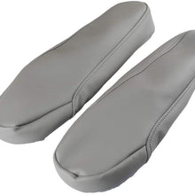 Wadoy Pair PU Leather Seat Armrest Cover for Honda Odyssey 2005-2010（Gray）
