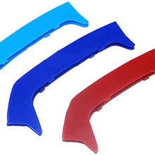 for 1 Serie E81 E82 E87 E88 2004-2011 M Colour Front Grille Grill Cover Insert Trim Clips (12 Grilles Sharp Angle)