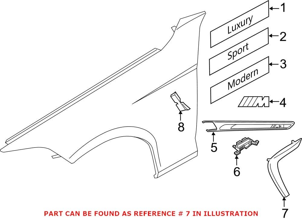 Genuine OEM Hood Scoop for BMW 51747381993