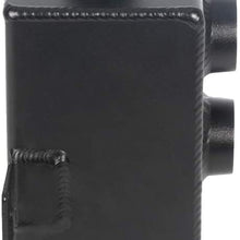 OCPTY Universal 1000ML Oil Catch Can Tank Breather Aluminum Compact Dual Cylinder Polish Baffled Engine Air Oil Separator Tank Reservoir Kit Black