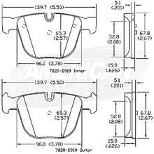 American Black ABD919C Professional Ceramic Rear Disc Brake Pad Set Compatible With BMW 545i 550i 645Ci 650i 740i 740Ld 745Li 750i 750Li M3 M5 - OE Premium Quality - Perfect fit, Quiet and DUST FREE