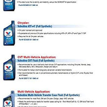 Valvoline 822405 Dexron Vi Full Synthetic Automatic Transmission Fluid, 1. quarts