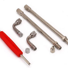 UTSAUTO Dually Valve Stem Extenders 5Pcs,6" Straight Metal Dual Wheel Valve Stem Extension Adapter for RV Tires, Truck, Motorhome, Coach, Pickup, Motorcycle, Bike, Trailer