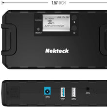 Nekteck Multifunctional Car Jump Starter Portable External Battery Charger 600A Peak with 16800mAh High Capacity - Emergency Auto Heavy Duty Jumper for Sedan Truck,Van,SUV, Laptop and More