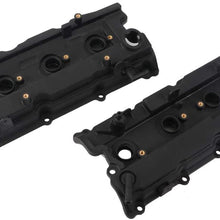 FEIDKS NEW Engine Valve Cover Set w/Gaskets Left & Right Side Fits 02-09 Altima Maxima Murano Quest I35 3.5L 264-985 264-984 (Set of 2)
