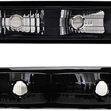 For Black 94-99 GMC Full Size Pickup Truck Suburban Sierra Headlights w/Corner + Bumper Signal Lamps