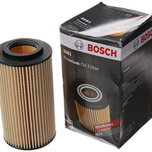 Bosch 3581 Premium FILTECH Oil Filter for Select Audi A3, A4, RS3, TT, Quattro Volkswagen Beetle, Eos, Golf, GTI, Jetta, Passat, Rabbit