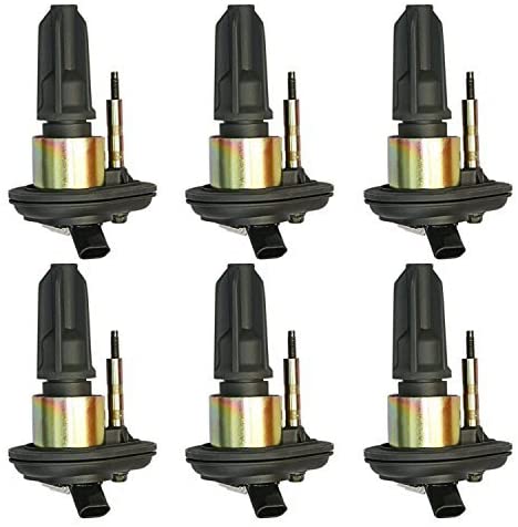 ECCPP Set of 6 Ignition Coils Pack Compatible With Chev-y Buick Rainier/GM-C/Hummer H3/ Isuzu/Oldsmobile Bravada/Saab 9-7X 2002-2009 Replacement for UF303 C1395
