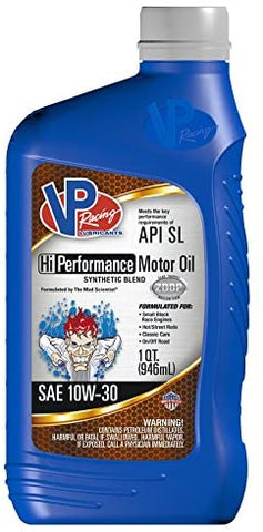 VP Racing Fuels 2955 API SL Hi-Performance Racing SAE 10W-30