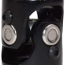 Cheriezing 3/4" DD x 1" DD Black Single Steering Universal Joint, Length 3-1/4 Inch (83mm)