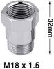 2 PCS Oxygen O2 Sensor Defouler Straight M18 X1.5 Mounting Bung Fitting Stainless Steel