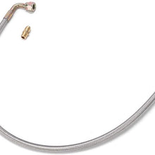 Suuonee Oil Feed Lines Turbo,24in T3/T4 Turbo Oil Feed Line AN4 Port Kit Fit for Toyota/Nissan