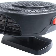JXHD 12V/24V Car Heater/Windshield Snow Defogger Defroster for Winter Cars,Black,Black-24V
